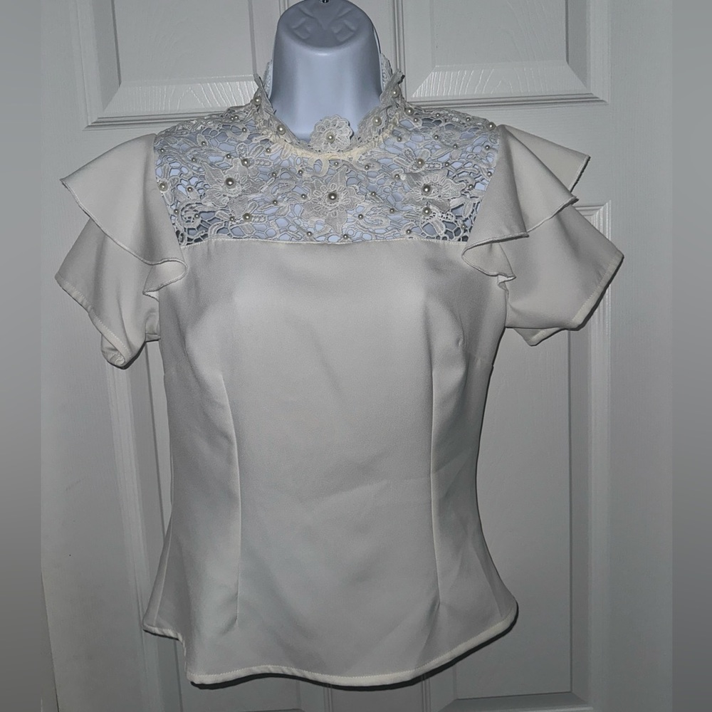 Pearl Lace Blouse